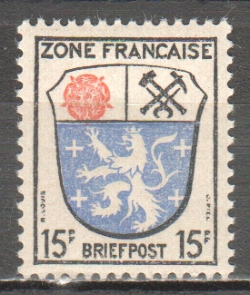 Alliierte Besetzung (Französische Zone) 0007 ** - 1945